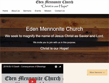 Tablet Screenshot of edenmennonite.com